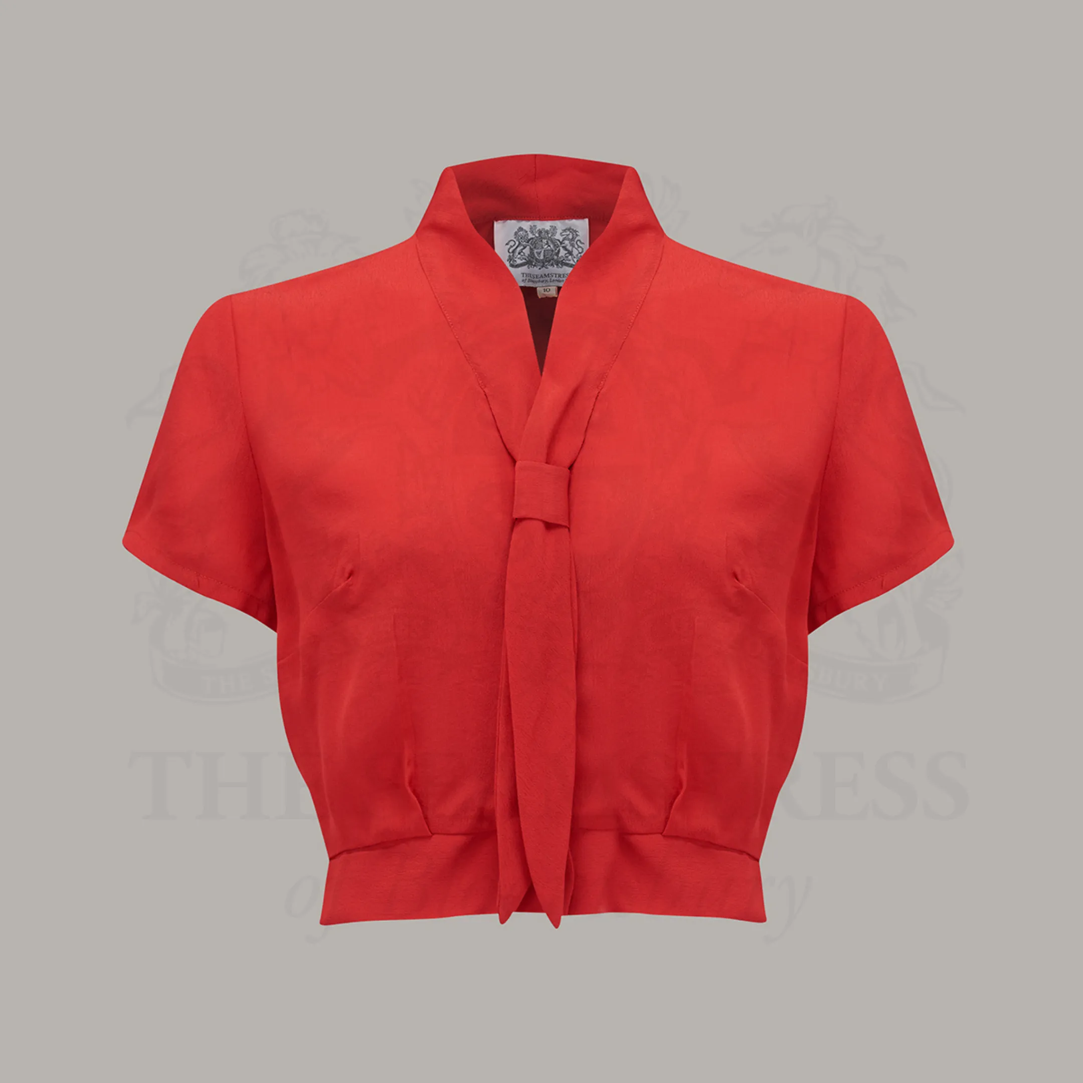 Bonnie Sailor Blouse Short Sleeve in Lipstick Red