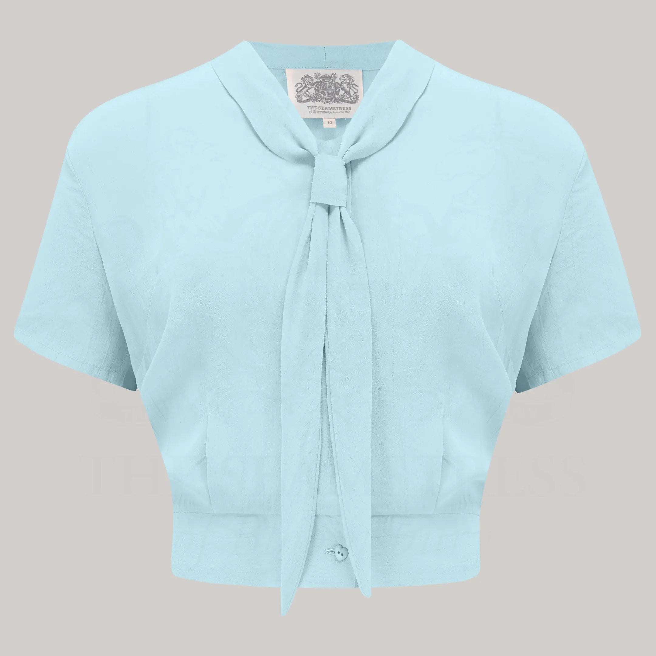 Bonnie Sailor Blouse Short Sleeve in Powder Blue