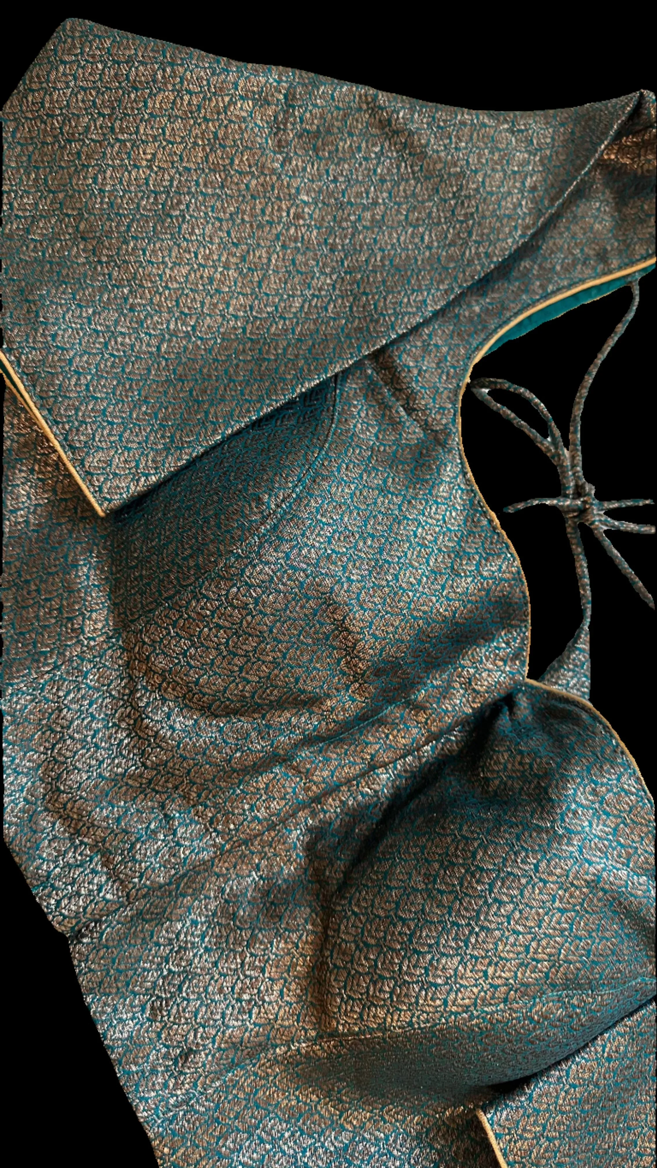 Brocade pure silk emerald green blouse online usa silk blouses ready to wear online shopping bandhani blouse online