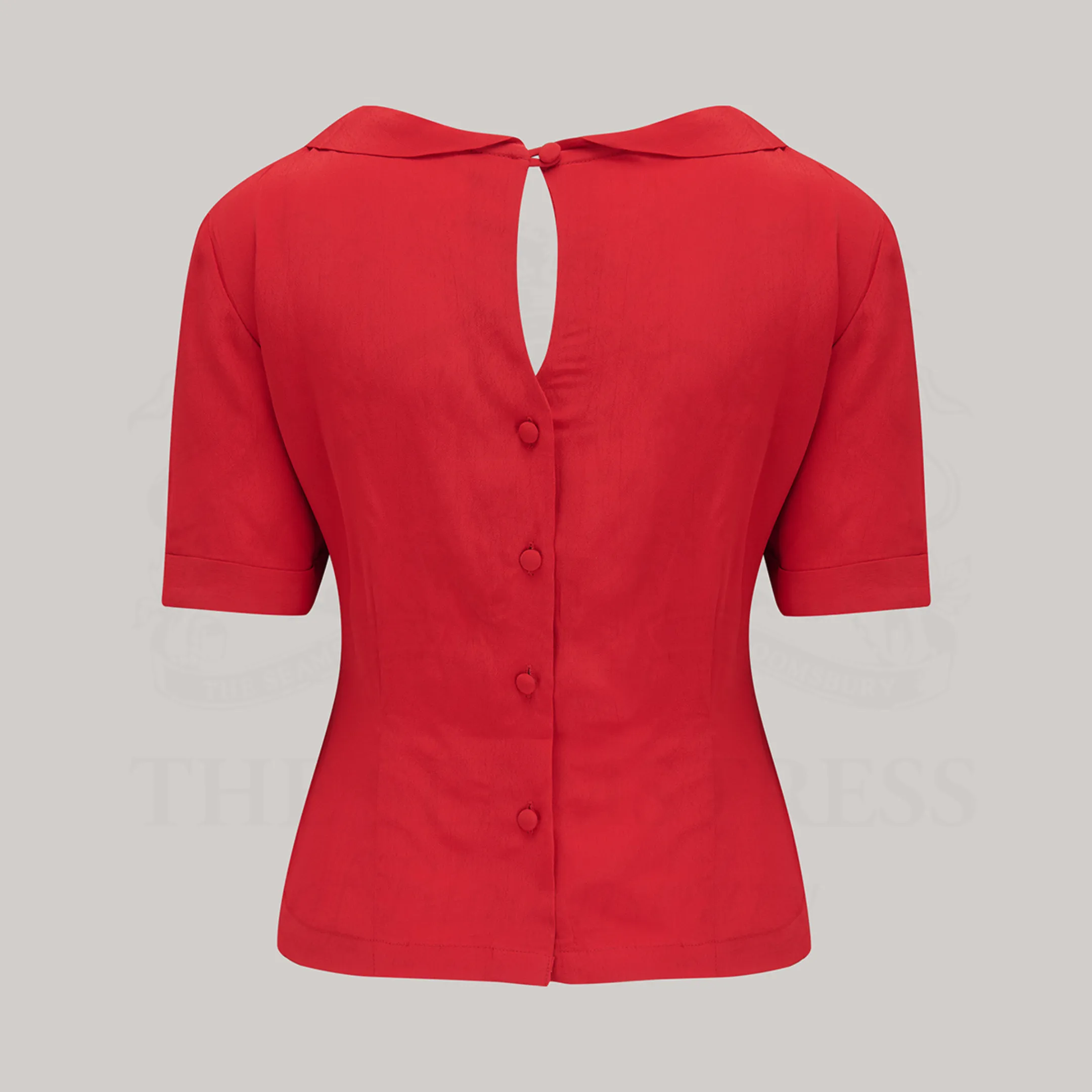 Cindy Blouse in Lipstick Red