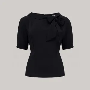 Cindy Blouse in Liquorice Black
