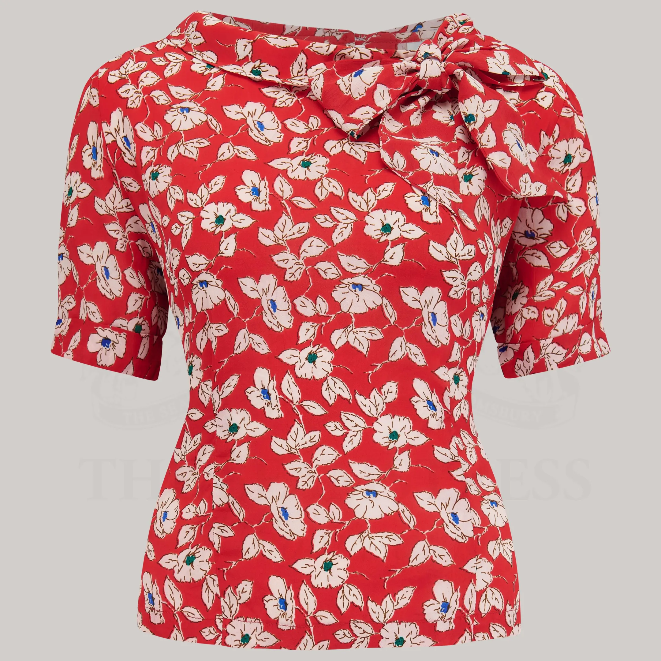 Cindy Blouse in Pansy Print