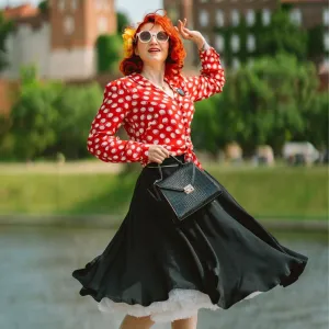 Clarice Blouse in Red Moonshine