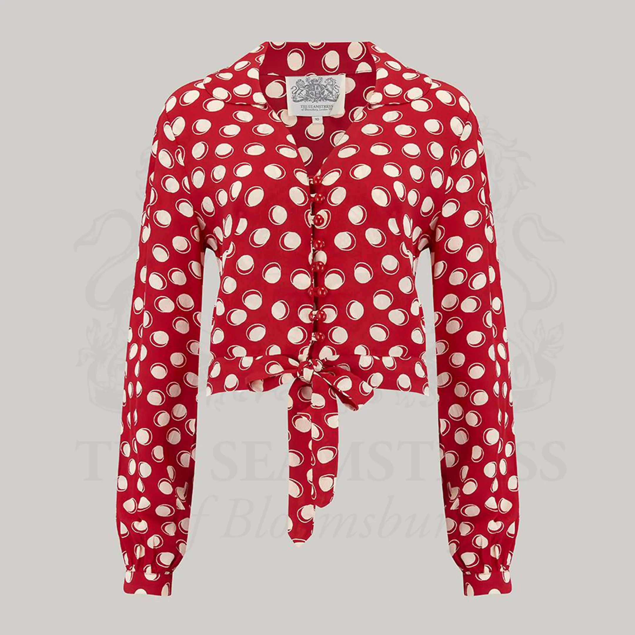 Clarice Blouse in Red Moonshine