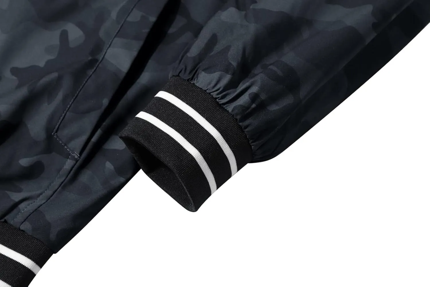 CRYSULLY Men's Bomber Jacket Fall Lightweight Casual Windbreaker Full Zip Coats Jackets
