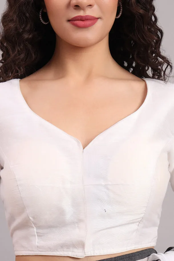 Dazzle Daisy Embroidered Cotton Blouse  White