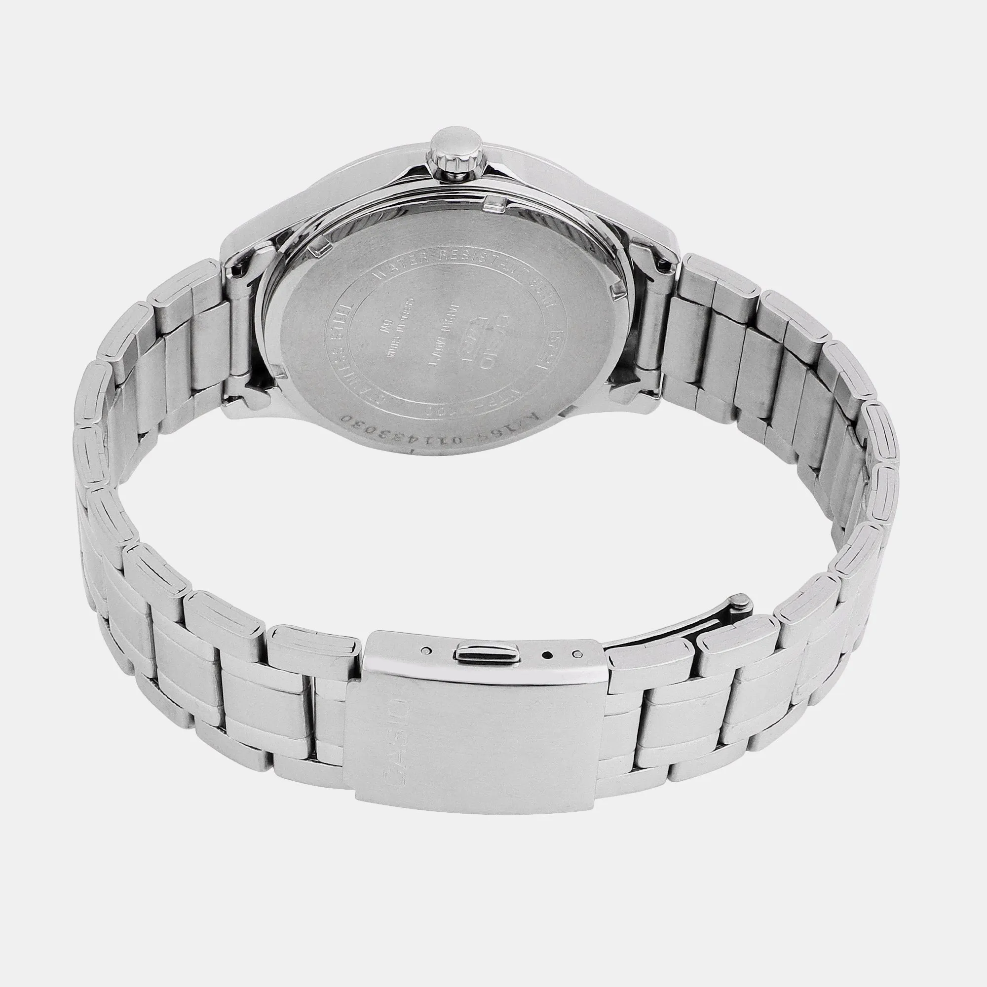 Enticer Black Men's Analog Stainless Steel Watch A2165 - MTP-M100D-1AVDF