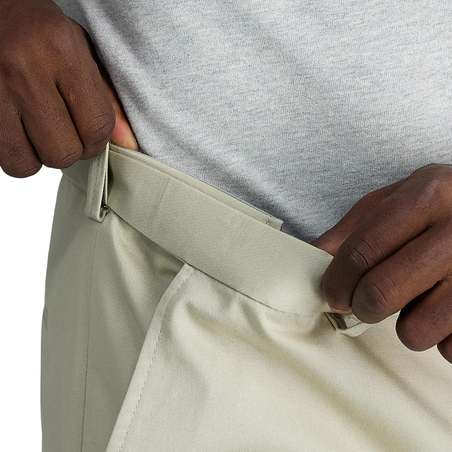 Haggar Men's Wrinkle Free Classic Fit Flat Front Khaki Pant