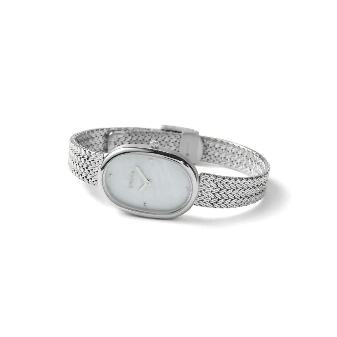 Jane Tethered Watch (Silver   Pearl)
