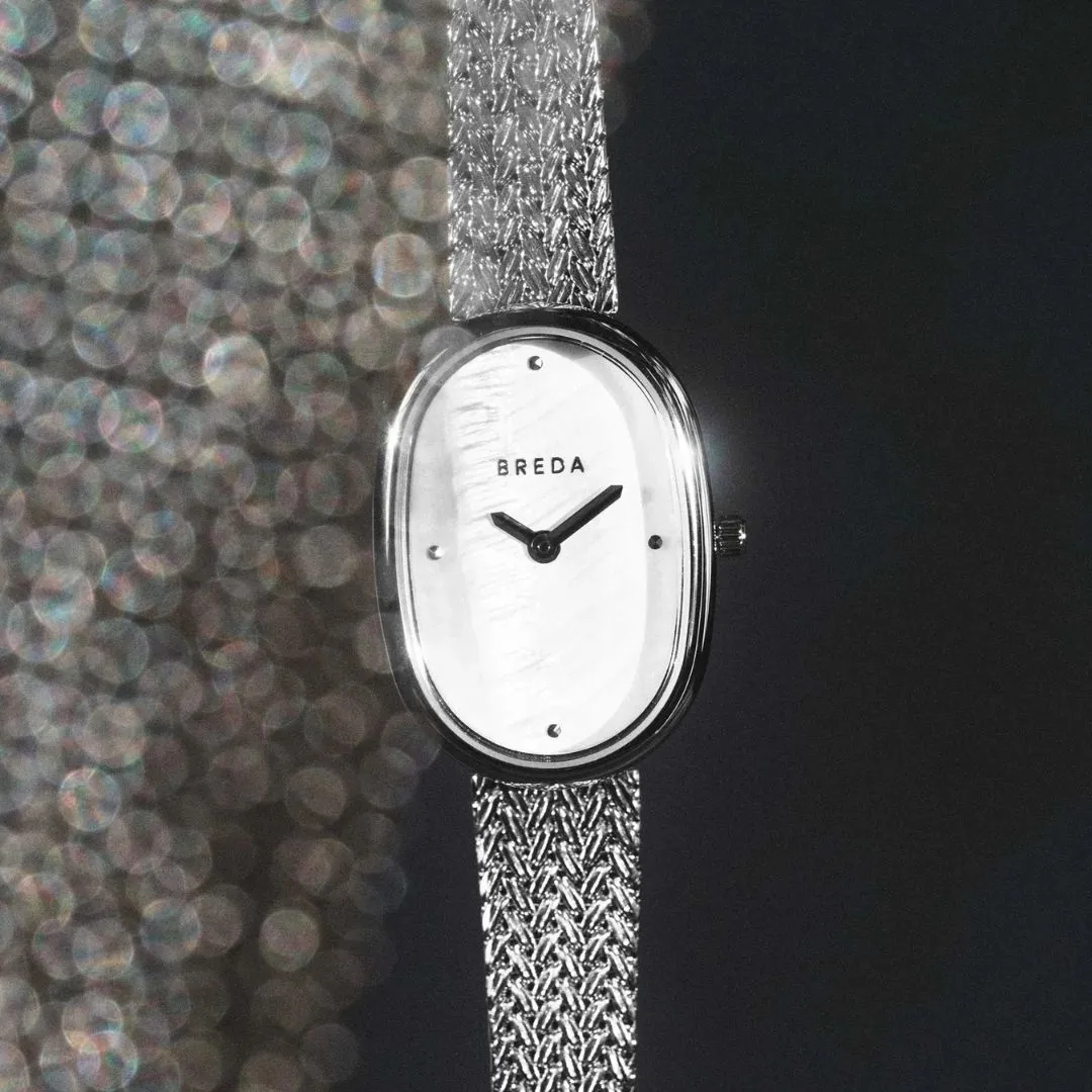 Jane Tethered Watch (Silver   Pearl)