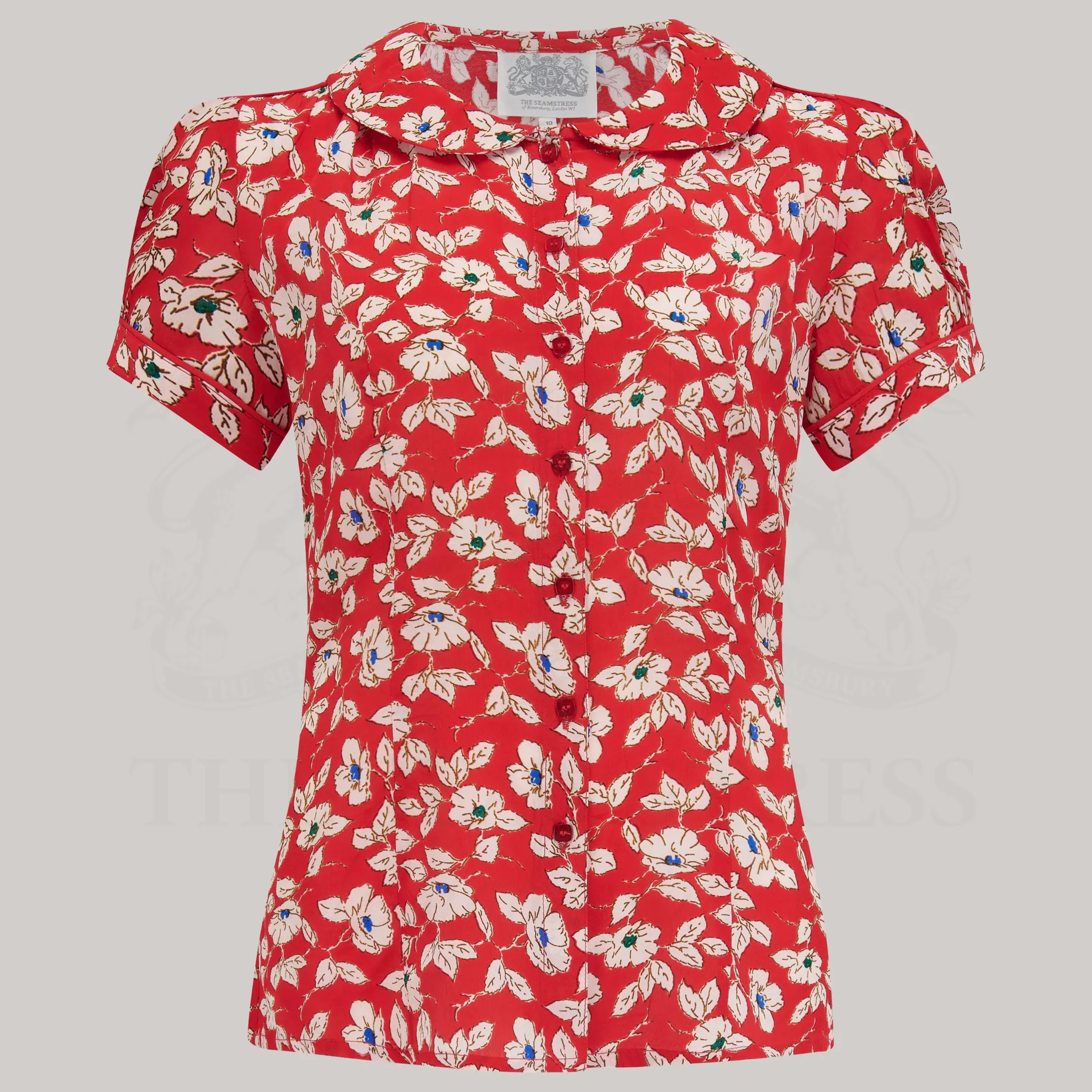 Jive Blouse in Pansy Print