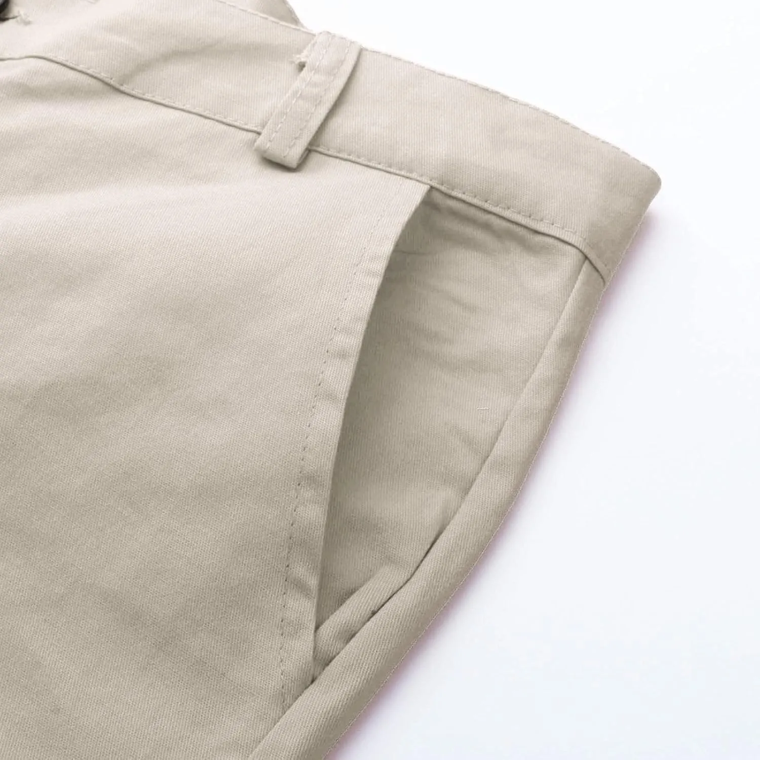 Men's Chino Pants Classic-Fit Casual Stretch Trousers Straight-Fit Wrinkle-Resistant Pants Casual Slim-Fit Pants