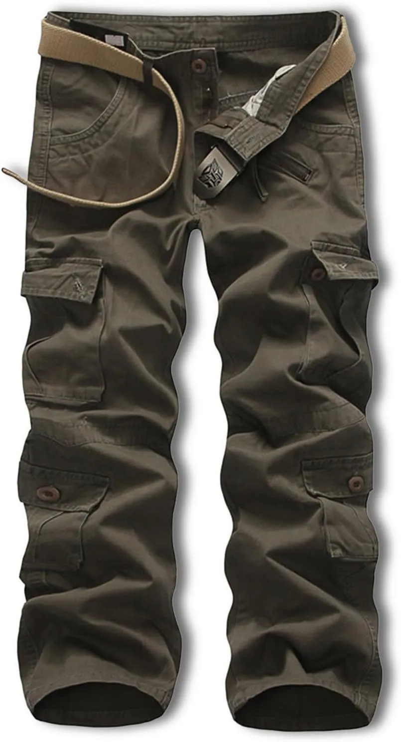 Mens Harem Pants 2024 Fashion Breathable Classic-Fit Cargo Pants Camous Printed Outdoor Sports Workout Jogger Pants