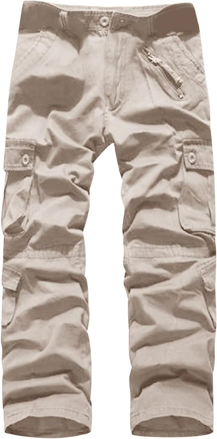 Mens Harem Pants 2024 Fashion Breathable Classic-Fit Cargo Pants Camous Printed Outdoor Sports Workout Jogger Pants