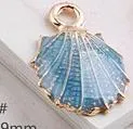 MRHUANG 10pcs Coloful Nautical Ocean starfish Shell Conch Sea Enamel Charms DIY Bracelet Necklace Jewelry Accessory DIY Craft