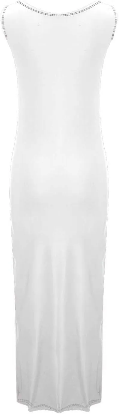 NaRHbrg Women's Sleeveless Maxi Dress Summer Casual Bodycon Tank Dress Stretchy Slim Fit Long Dresses for Party Evening Beach