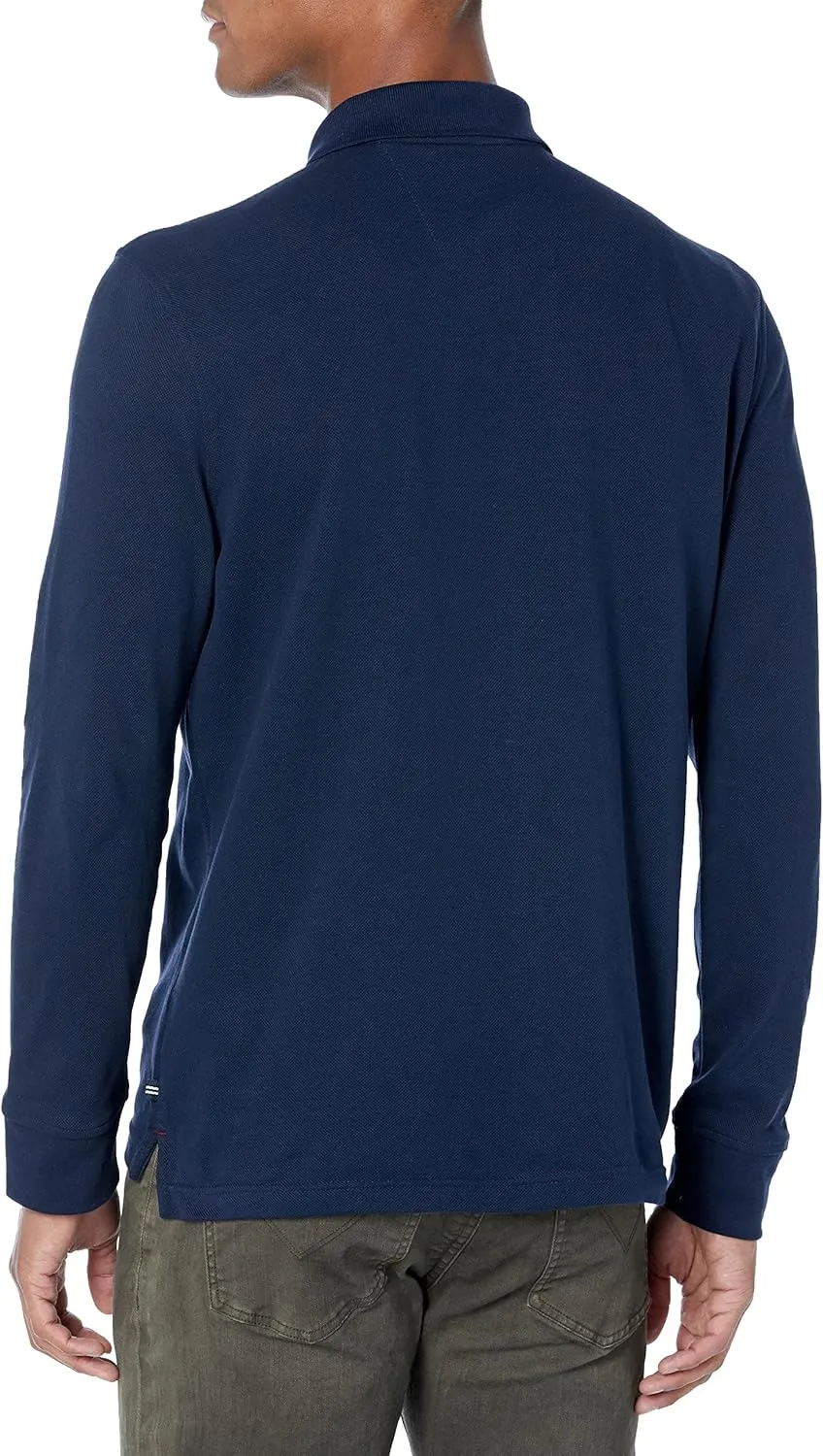 Nautica Men's Classic Fit Long-Sleeve Deck Polo