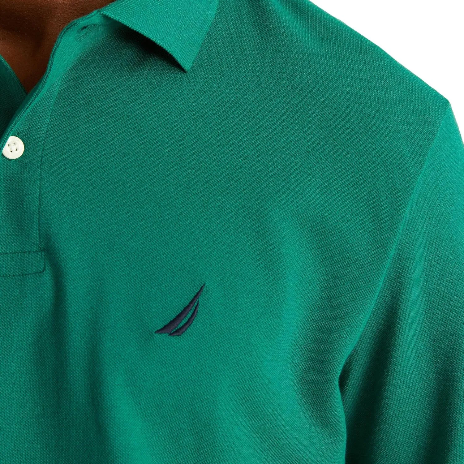 Nautica Men's Classic Fit Long-Sleeve Deck Polo
