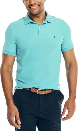 Nautica Men's Sustainably Crafted Classic Fit Performance Deck Polo