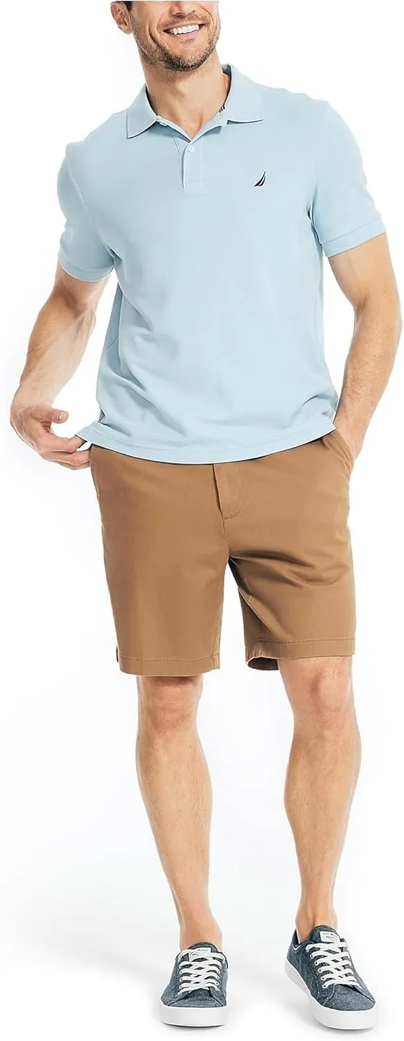 Nautica Men's Sustainably Crafted Classic Fit Performance Deck Polo