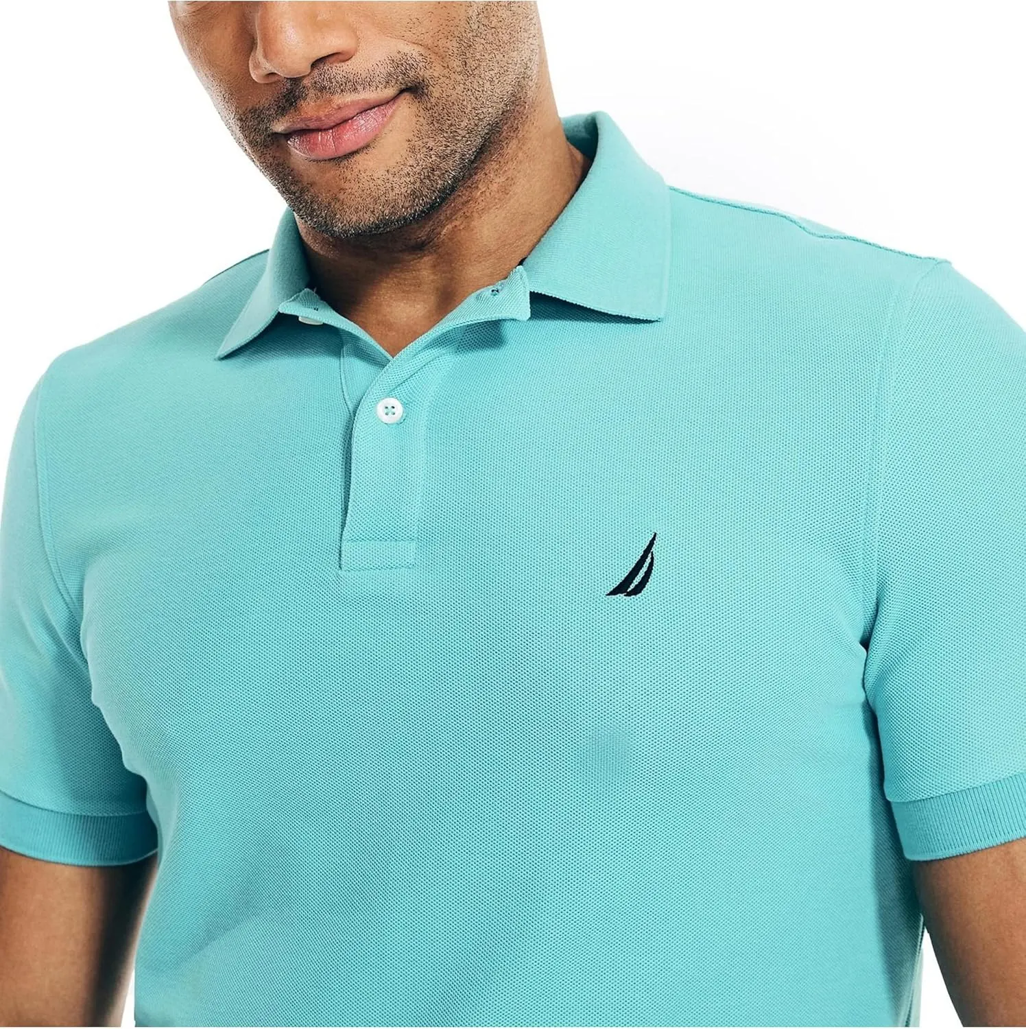 Nautica Men's Sustainably Crafted Classic Fit Performance Deck Polo
