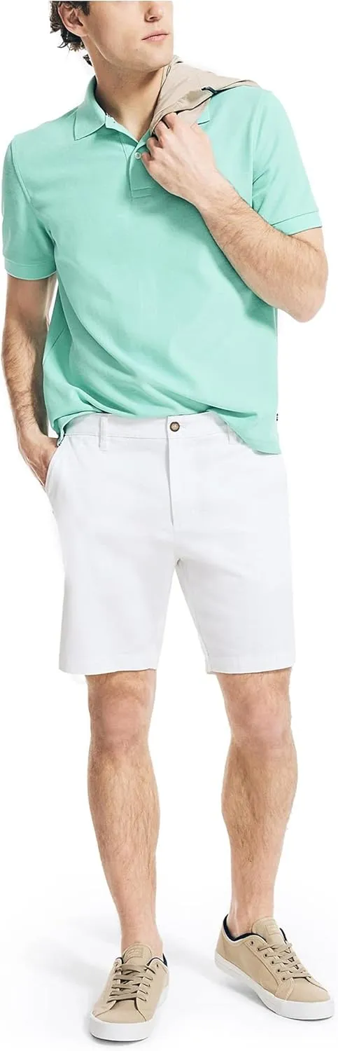 Nautica Men's Sustainably Crafted Classic Fit Performance Deck Polo