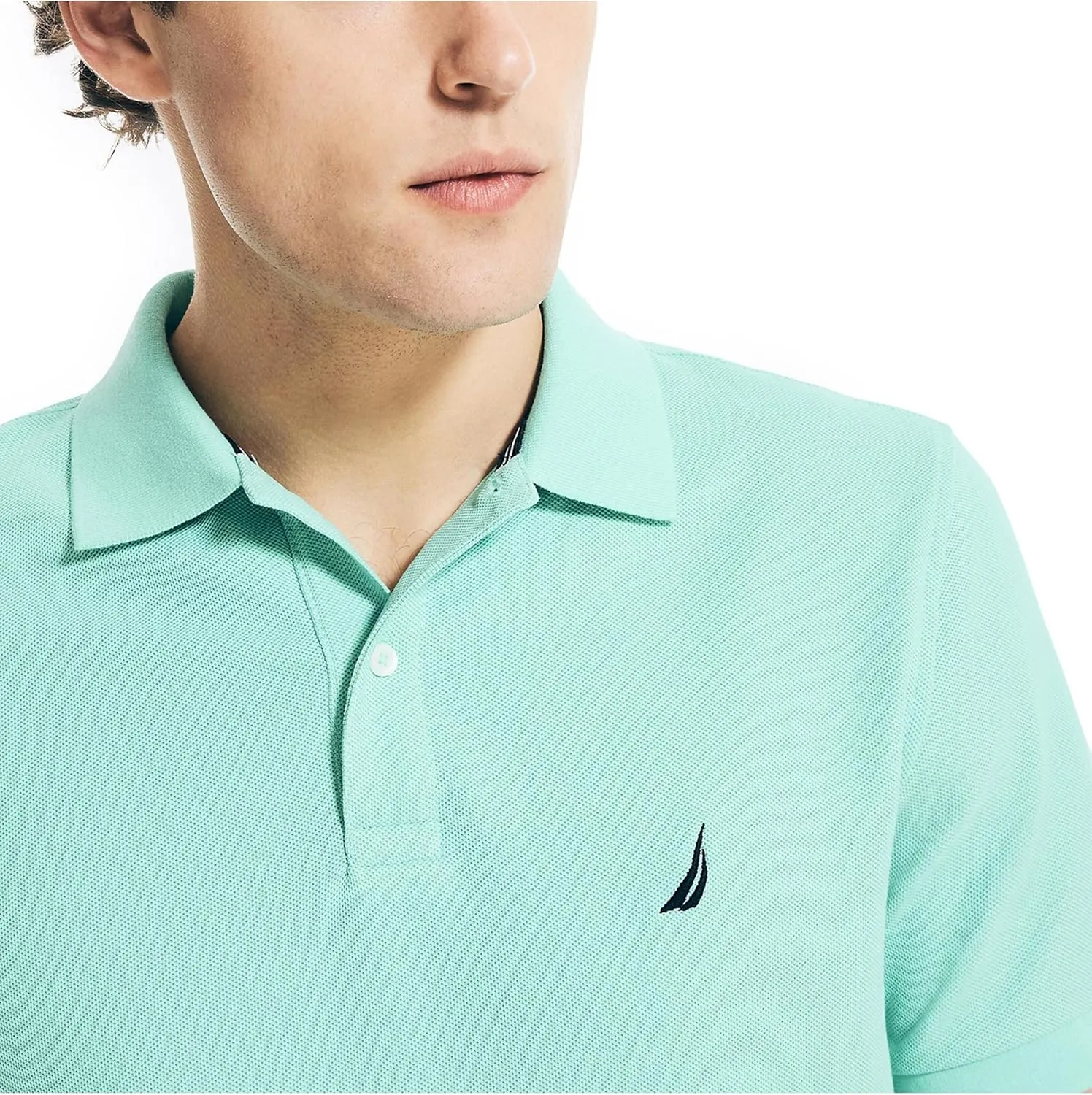 Nautica Men's Sustainably Crafted Classic Fit Performance Deck Polo