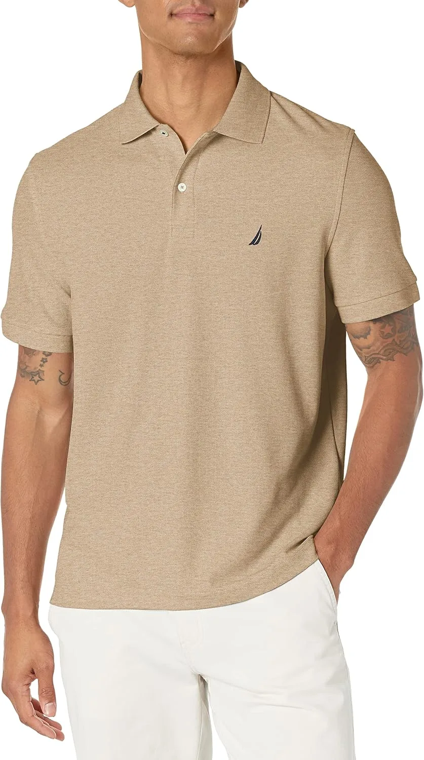 Nautica Men's Sustainably Crafted Classic Fit Performance Deck Polo