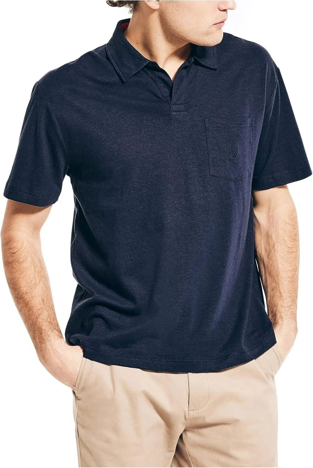 Nautica Men's Sustainably Crafted Classic Fit Polo