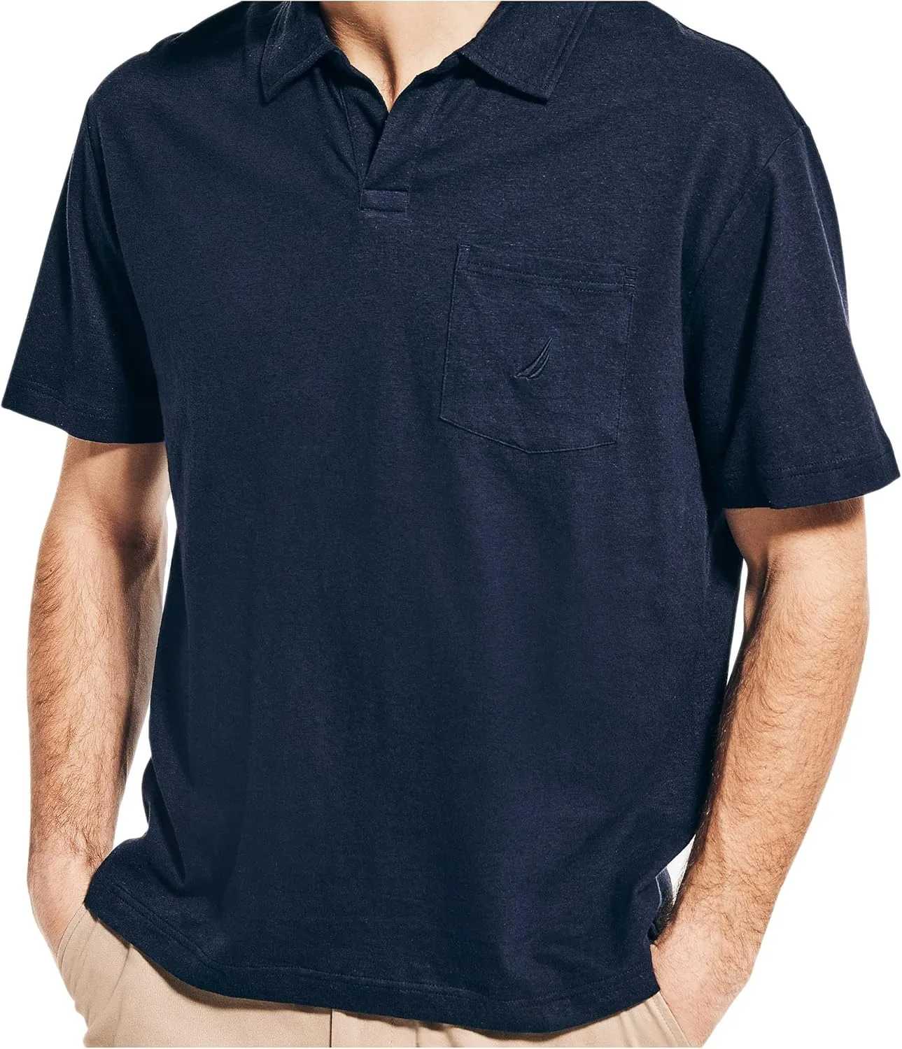 Nautica Men's Sustainably Crafted Classic Fit Polo