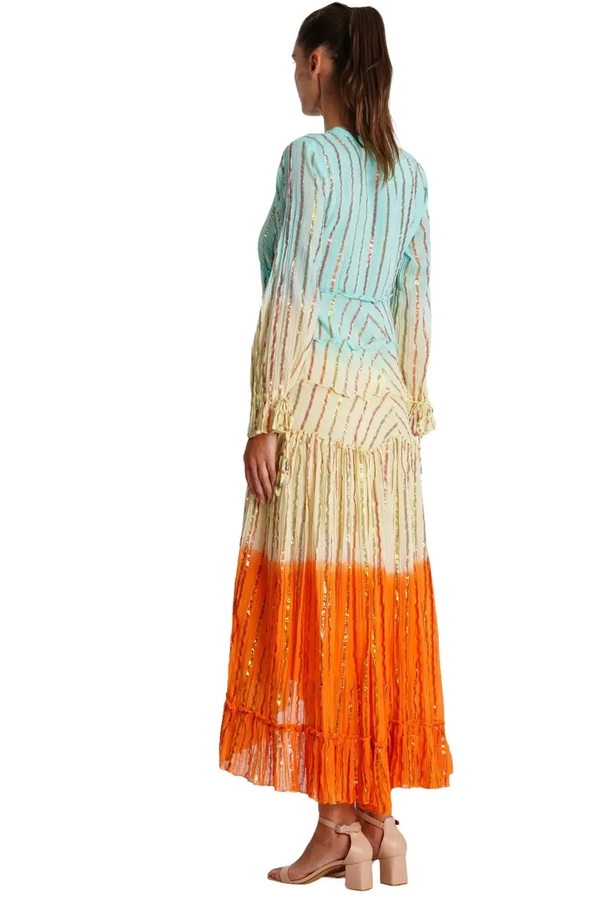 Ombrey Tiered High Low Dress