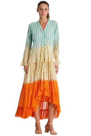 Ombrey Tiered High Low Dress