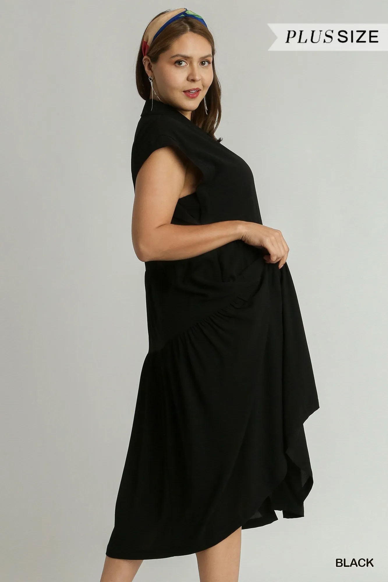 On the Way Tiered Maxi Dress in Curvy