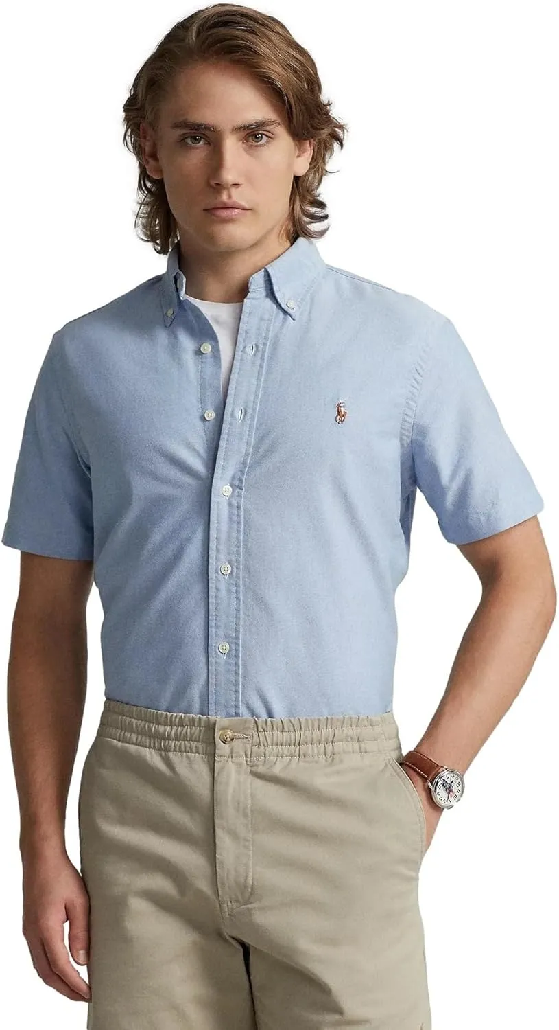 POLO RALPH LAUREN Men's Classic Fit Short Sleeve Oxford Shirt