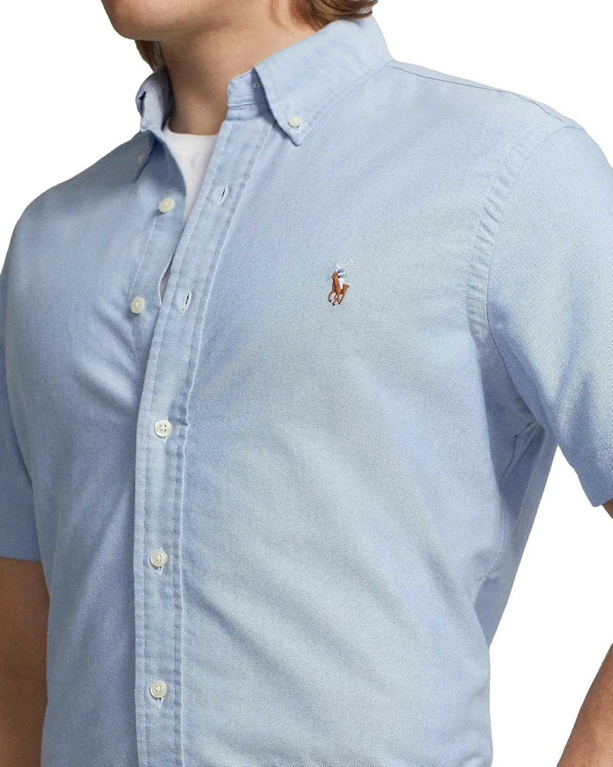 POLO RALPH LAUREN Men's Classic Fit Short Sleeve Oxford Shirt