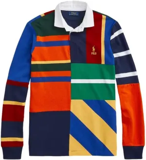 POLO RALPH LAUREN Men's Classic Fit Striped Jersey Rugby Shirt
