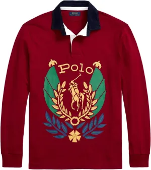 POLO RALPH LAUREN Men's Classic Fit Striped Jersey Rugby Shirt