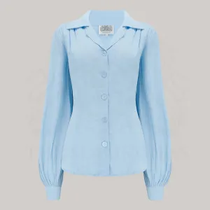 Poppy Blouse in Powder Blue