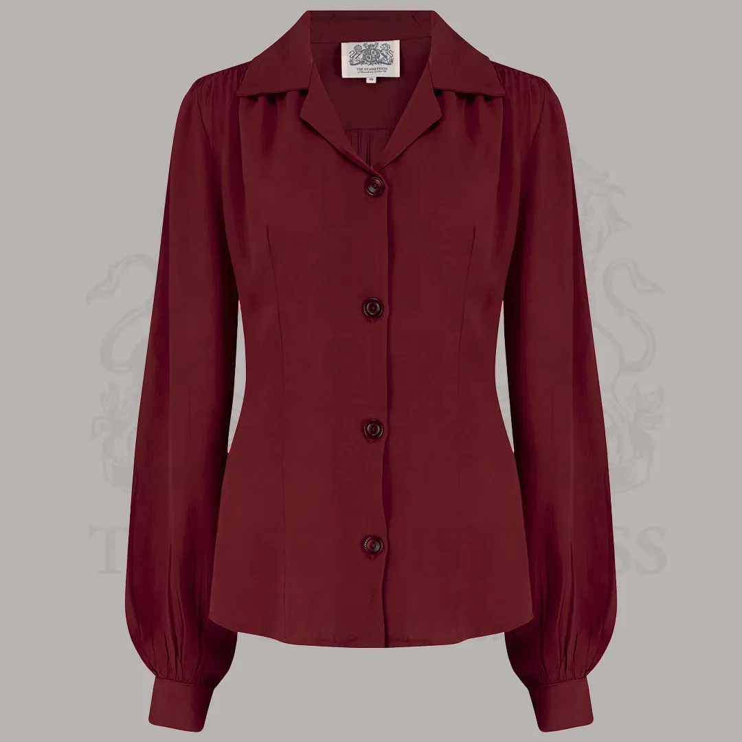 Poppy Blouse in Windsor Wine