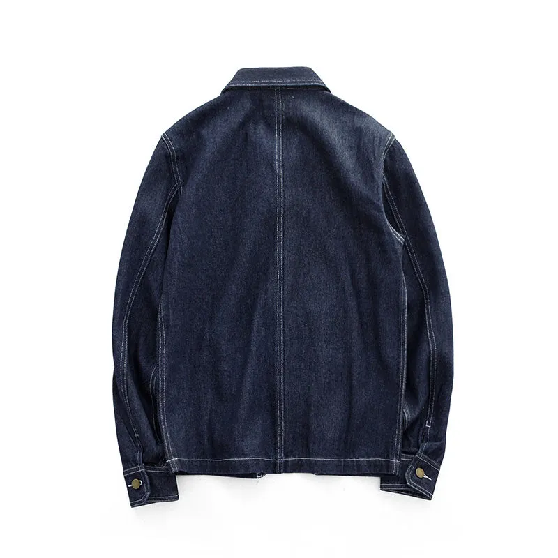 Retro Striped Denim Jacket