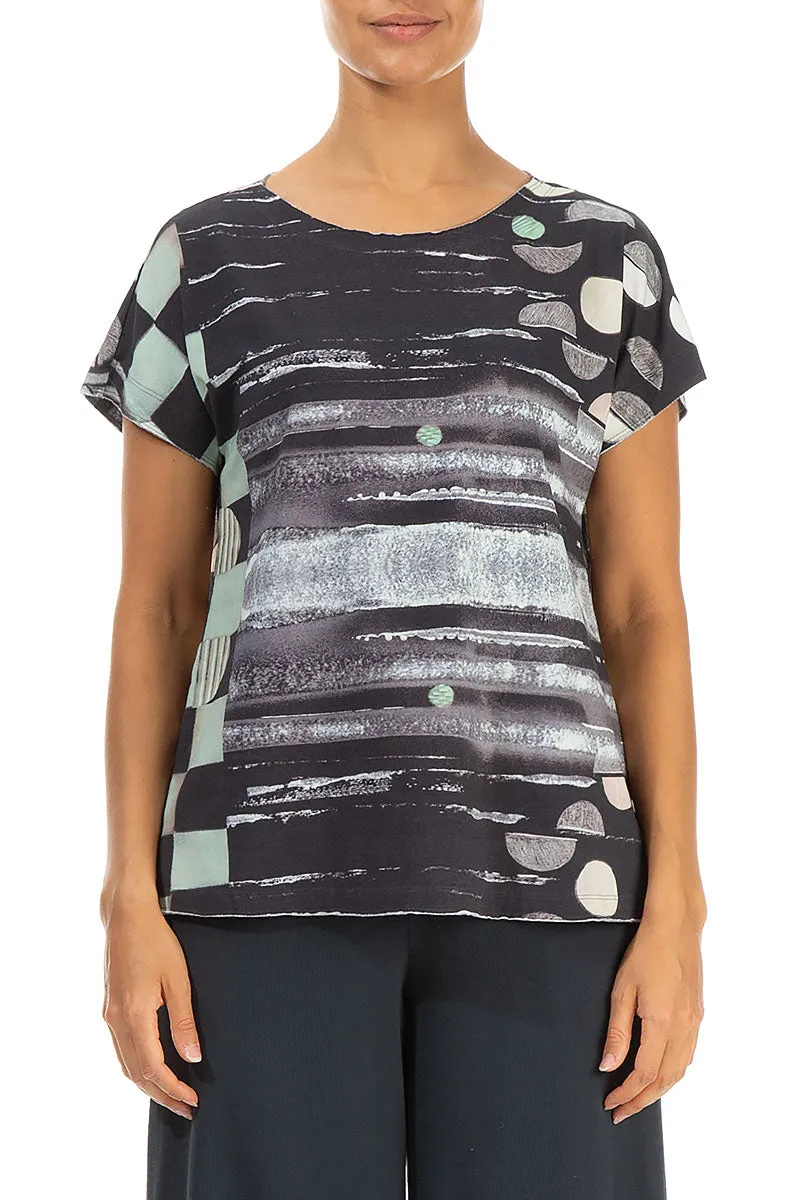 Short Sleeves Moonlight Cotton Top