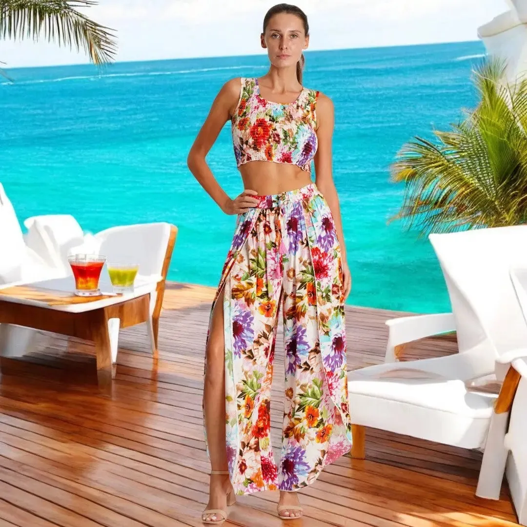 Split Pants 2 Pc Set
