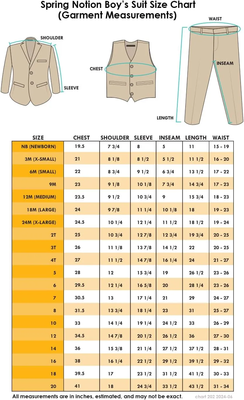 Spring Notion Boys' Classic Fit Tuxedo Set, No Tail