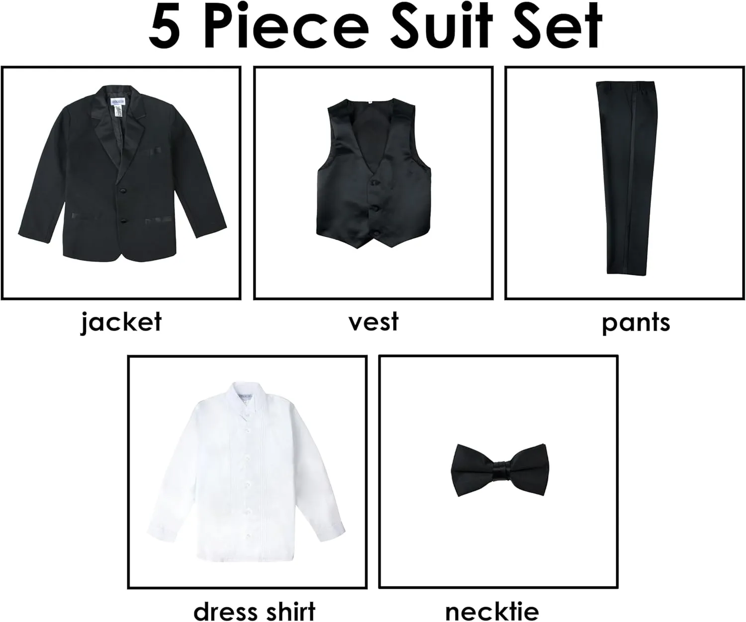 Spring Notion Boys' Classic Fit Tuxedo Set, No Tail