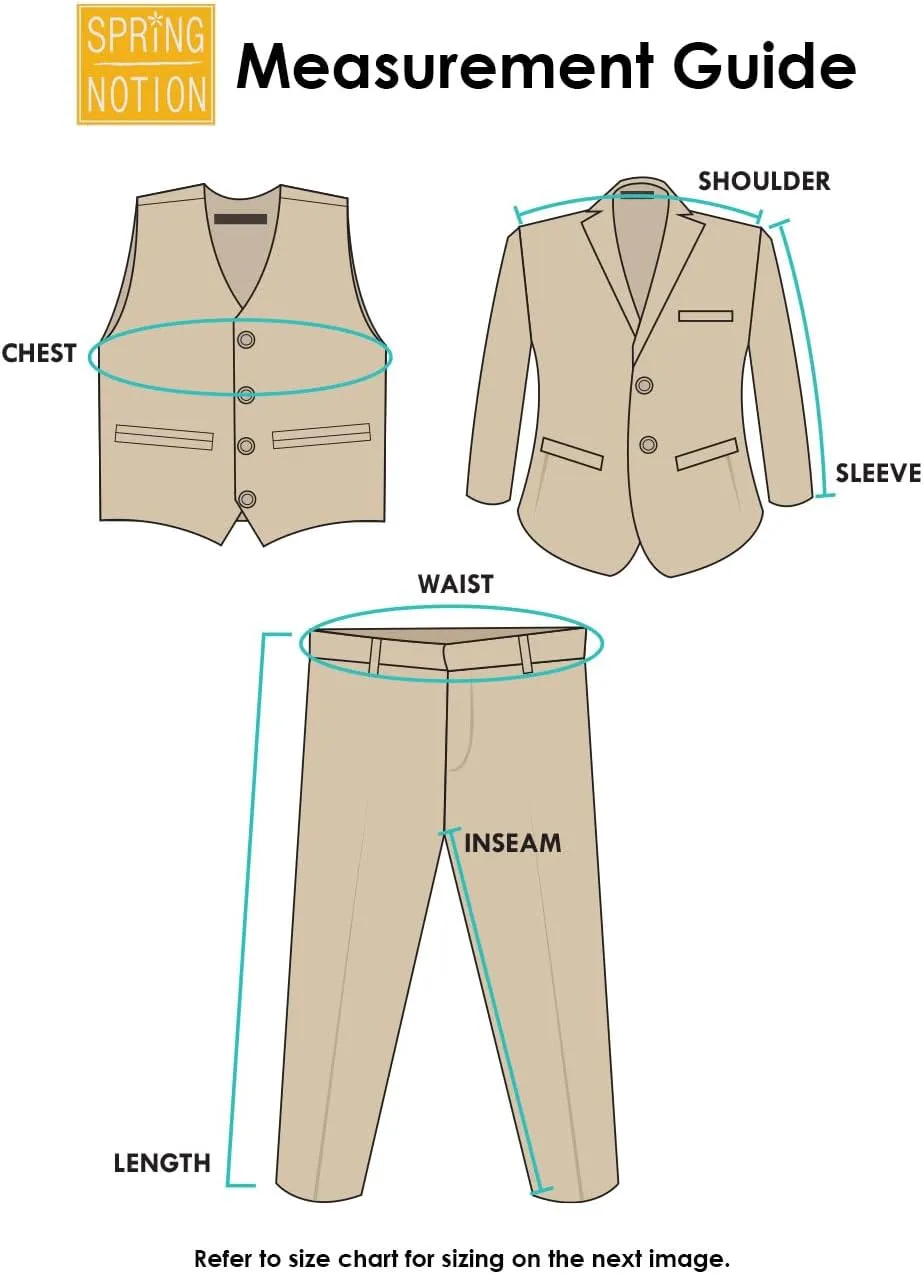 Spring Notion Boys' Classic Fit Tuxedo Set, No Tail