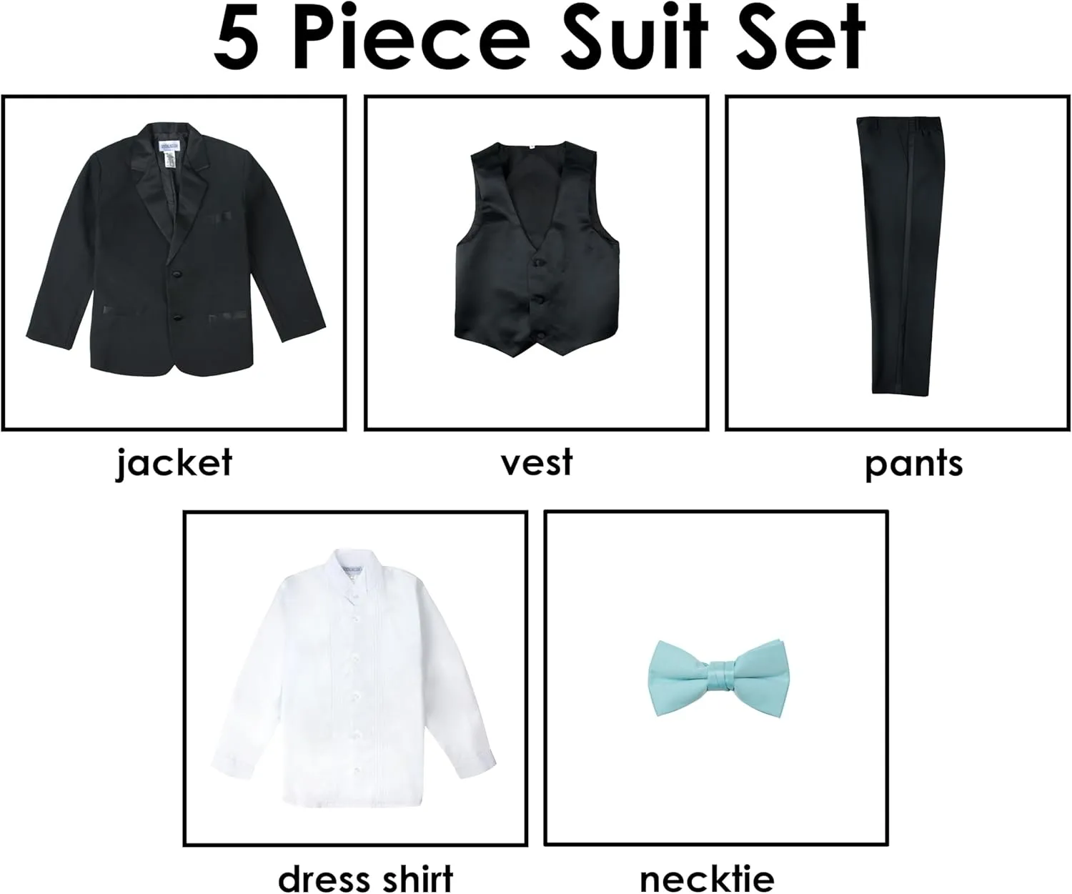 Spring Notion Boys' Classic Fit Tuxedo Set, No Tail
