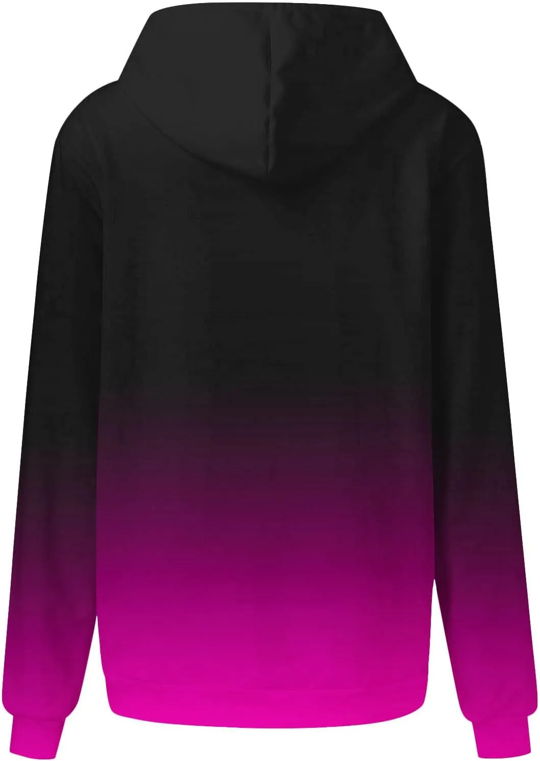 symoid Women's Hoodies 2023 Gradient Long Sleeve Casual Oversized Sweatshirts Loose Fit Drawstring Trendy Pullover Tops