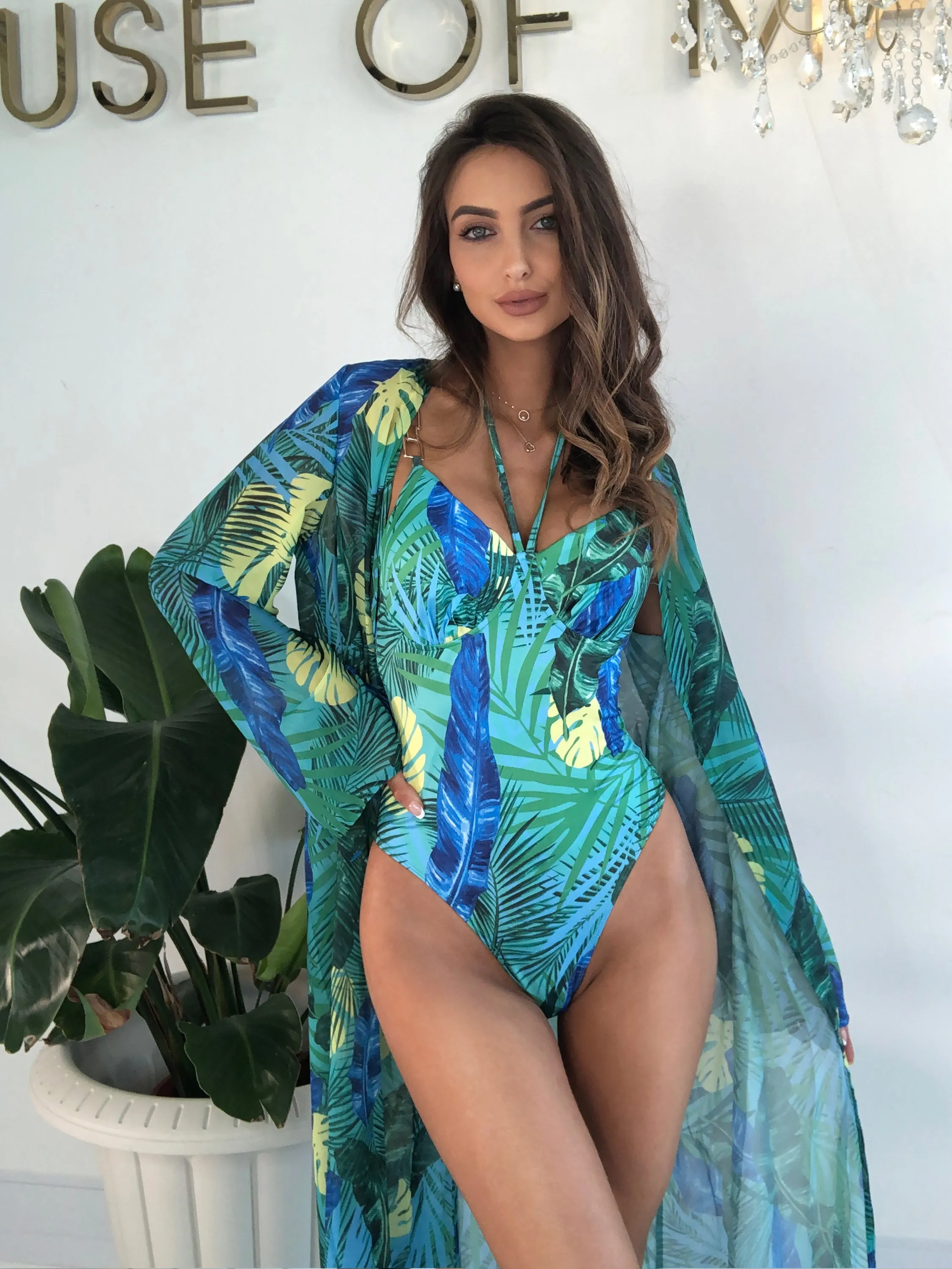 Tulum Getaway Tropical Swim & Cover-Up Resort Set