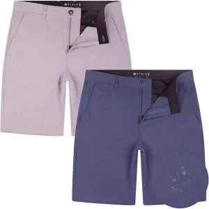 Visive Boys Hybrid Golf Shorts, Blue, Size 22-30, Modern Classic Fit, Quick Dry, 2 Pockets