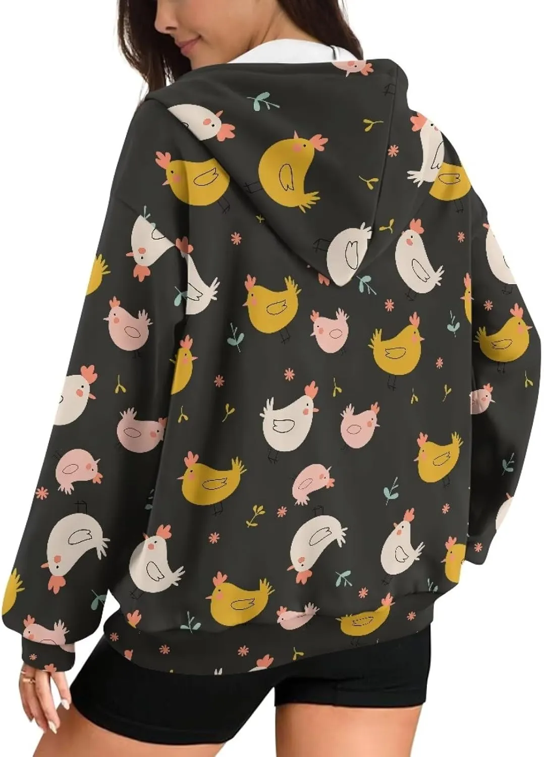 Women's Zip Up Hoodies Casual Long Sleeve Track Jackets With Pockets Fall Outfits Sweaters Fashion Jackets